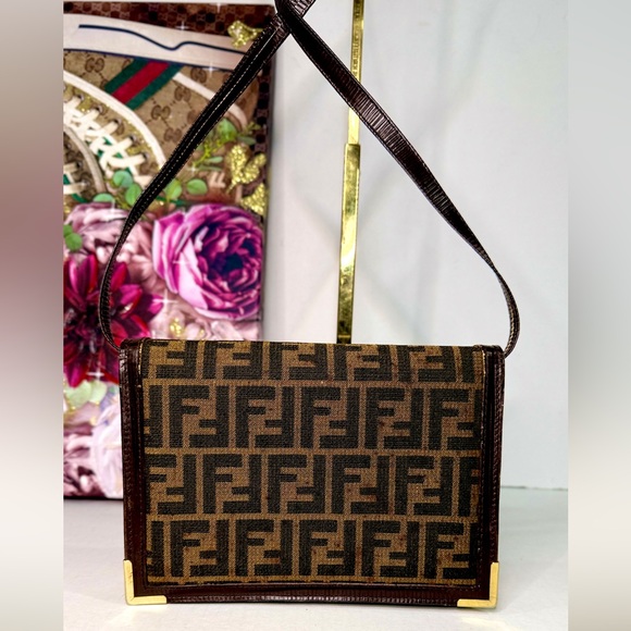FENDI RARE Vintage Zucca Crossbody bag - Picture 11 of 11